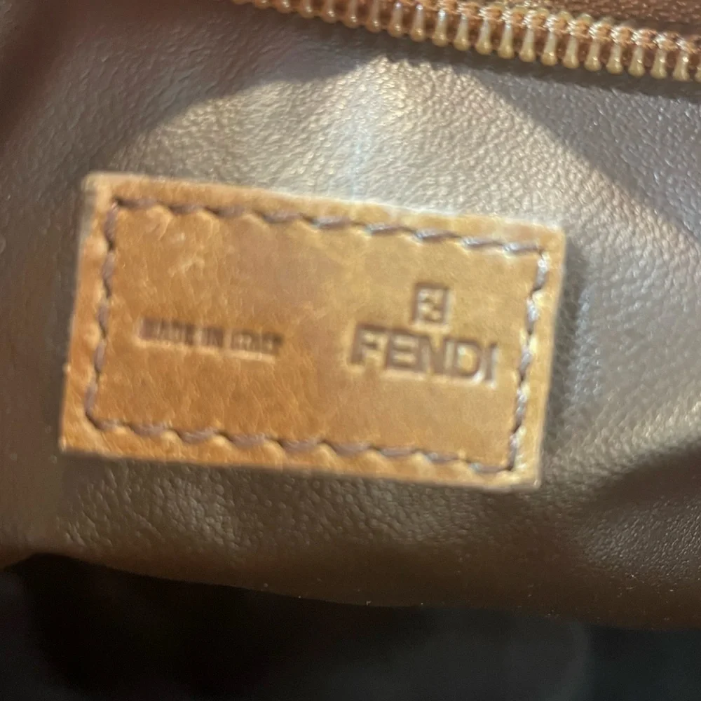 Fendi Zucca Print Toiletry/Makeup Bag with COA IN EUC